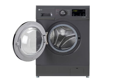 LG 8Kg Front Load Washing Machine, Inverter Direct Drive, Middle Black FHM1408BDM
