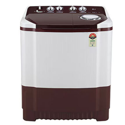 LG 8Kg Semi Automatic Top Load Washing Machine, Roller Jet Pulsator + Soak, Burgundy P8035SRAZ